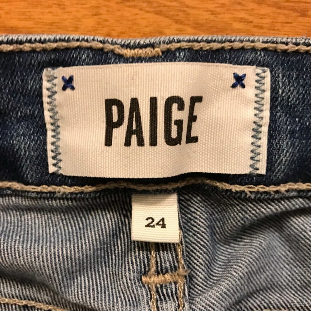 Paige Skyline Ankle Peg Skinny Jeans in Mila Medium Wash - Picture 4 of 8